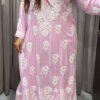 Baby pink Pure modal lucknowi plazo set