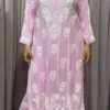 Baby pink Pure modal lucknowi plazo set