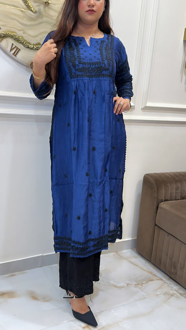 Pure Muslin black embroidery