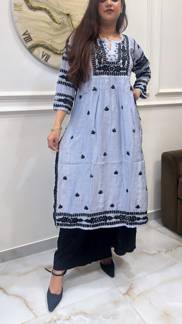 Pure Muslin black embroidery