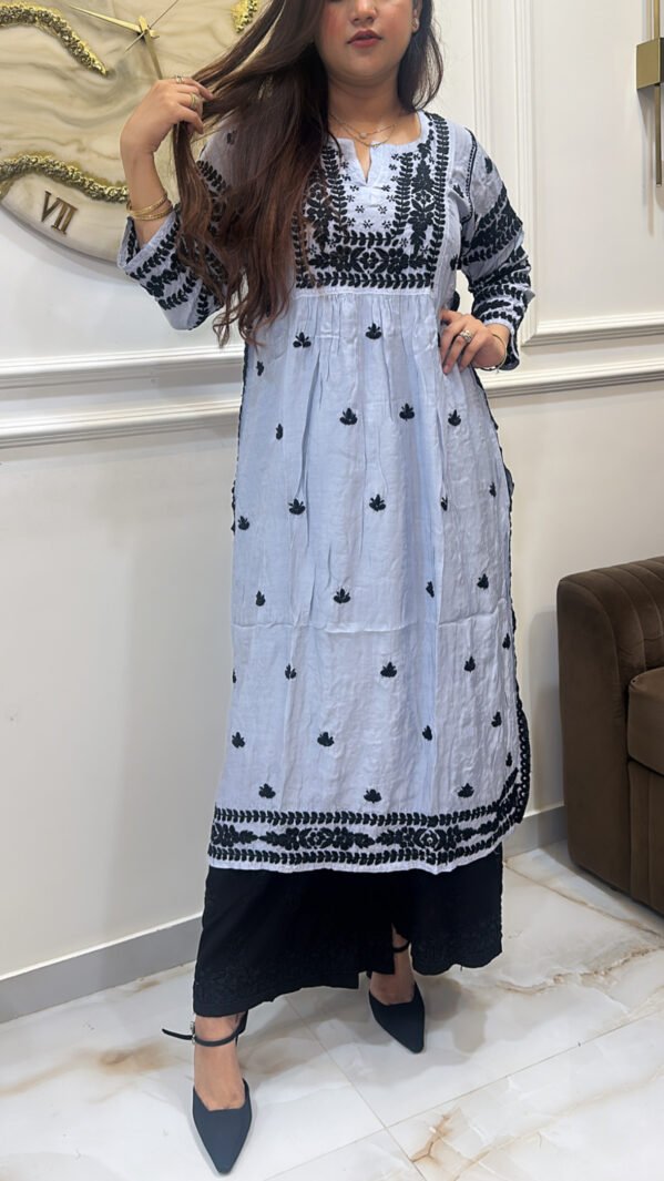 Pure Muslin black embroidery