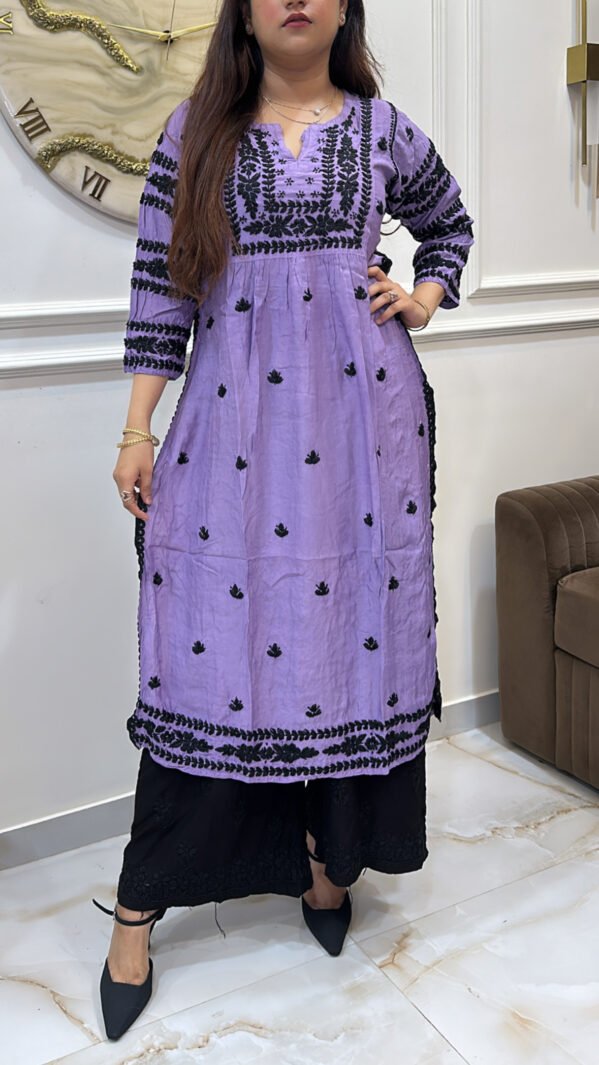 Pure Muslin black embroidery