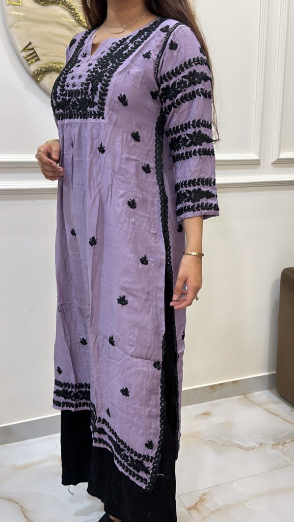 Pure Muslin black embroidery