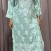 Mint green Pure modal lucknowi plazo set
