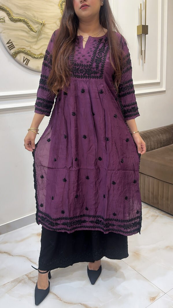 Pure Muslin black embroidery