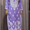 Purple Pure modal lucknowi plazo set