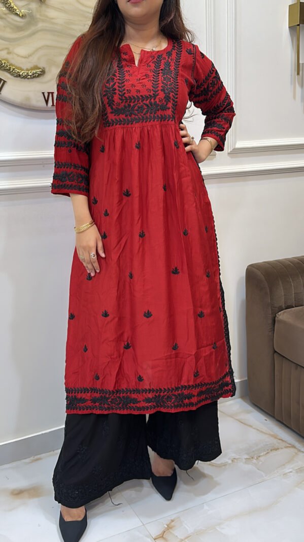 Pure Muslin black embroidery