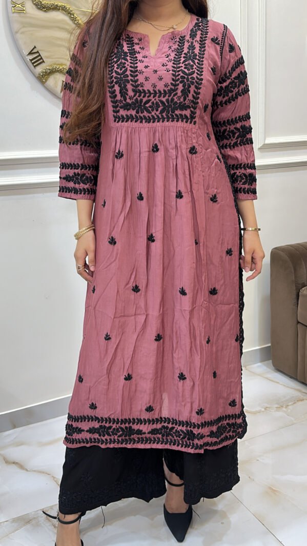 Pure Muslin black embroidery
