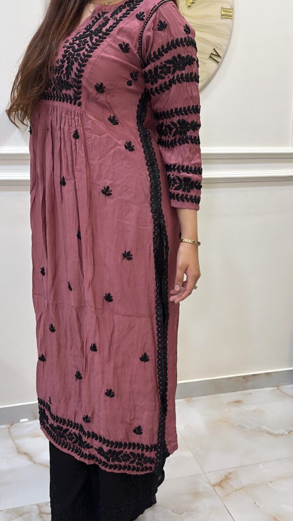 Pure Muslin black embroidery